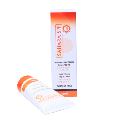 SAHARA SPF 50 SUNSCREEN CREAM 50GM.